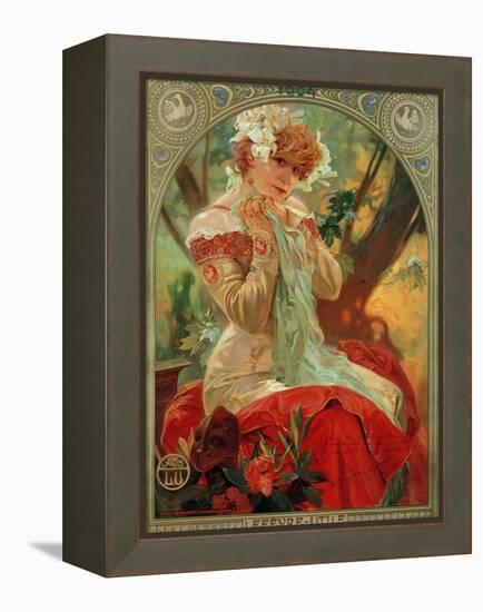 Sarah Bernhardt (1844-1923) Lefevre-Utile, 1903-Alphonse Mucha-Framed Premier Image Canvas