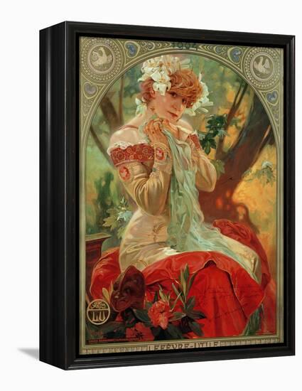 Sarah Bernhardt (1844-1923) Lefevre-Utile, 1903-Alphonse Mucha-Framed Premier Image Canvas