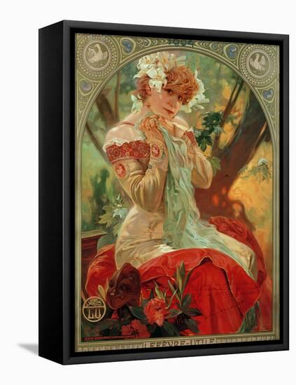 Sarah Bernhardt (1844-1923) Lefevre-Utile, 1903-Alphonse Mucha-Framed Premier Image Canvas