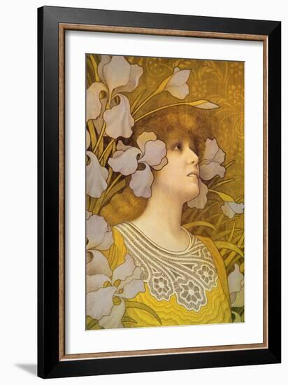 Sarah Bernhardt (1844-1923)-Paul Berthon-Framed Giclee Print