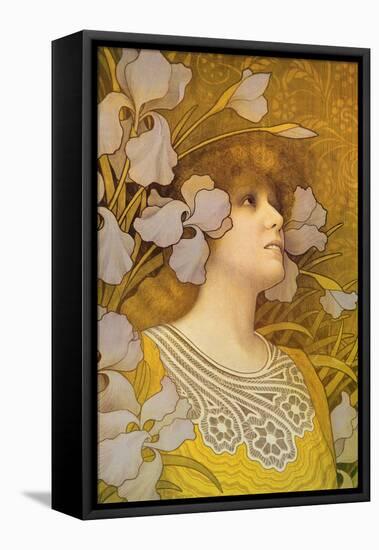 Sarah Bernhardt (1844-1923)-Paul Berthon-Framed Premier Image Canvas