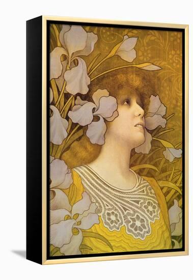 Sarah Bernhardt (1844-1923)-Paul Berthon-Framed Premier Image Canvas