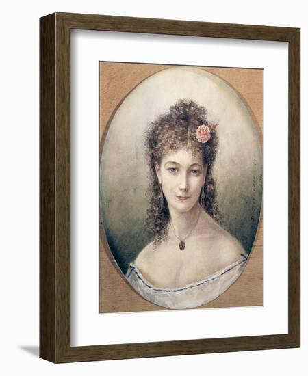 Sarah Bernhardt 1869-Marie Desire Bourgoin-Framed Giclee Print