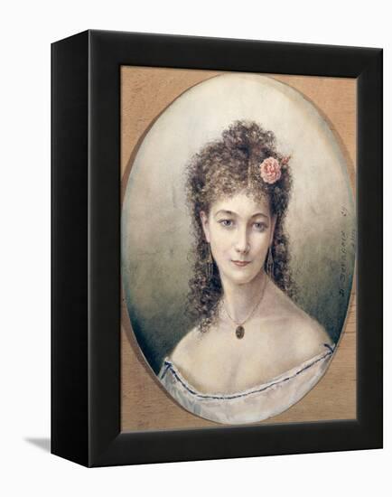 Sarah Bernhardt 1869-Marie Desire Bourgoin-Framed Premier Image Canvas