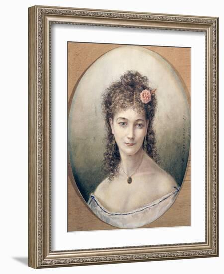 Sarah Bernhardt 1869-Marie Desire Bourgoin-Framed Giclee Print