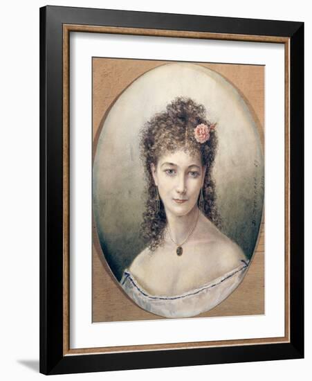 Sarah Bernhardt 1869-Marie Desire Bourgoin-Framed Giclee Print