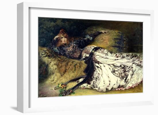 Sarah Bernhardt 1871-Georges Clairin-Framed Giclee Print