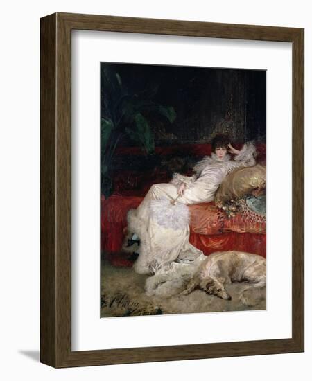 Sarah Bernhardt 1876-Georges Clairin-Framed Premium Giclee Print