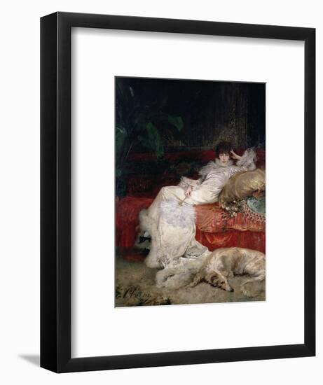 Sarah Bernhardt 1876-Georges Clairin-Framed Premium Giclee Print