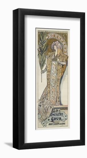 Sarah Bernhardt, 1894-Alphonse Mucha-Framed Art Print