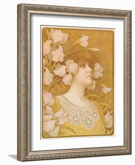 Sarah Bernhardt, 1901-Paul Berthon-Framed Giclee Print