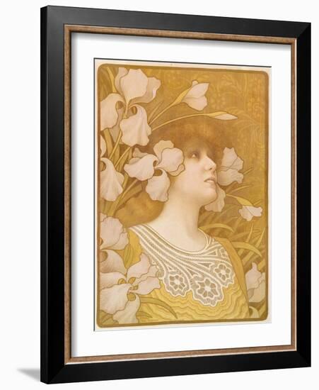 Sarah Bernhardt, 1901-Paul Berthon-Framed Giclee Print