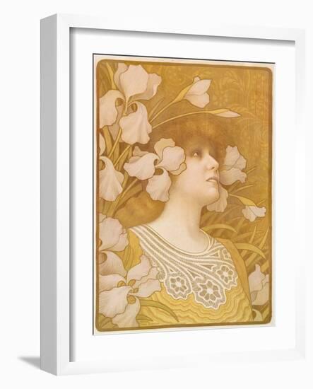 Sarah Bernhardt, 1901-Paul Berthon-Framed Giclee Print