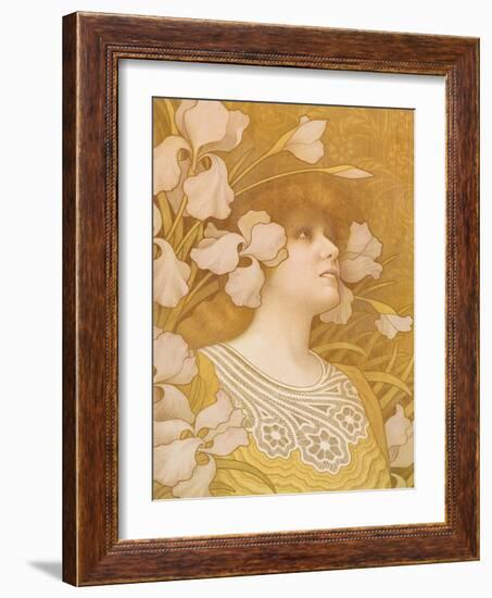 Sarah Bernhardt, 1901-Paul Berthon-Framed Giclee Print