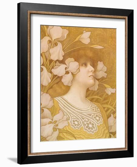 Sarah Bernhardt, 1901-Paul Berthon-Framed Giclee Print