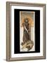 Sarah Bernhardt as Medee at the Theatre De La Renaissance-Alphonse Mucha-Framed Art Print