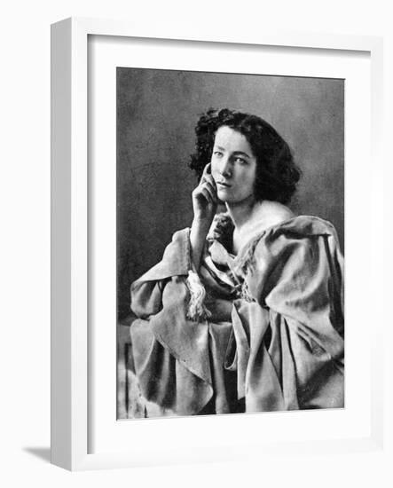 Sarah Bernhardt, French Actress, 1869-null-Framed Giclee Print