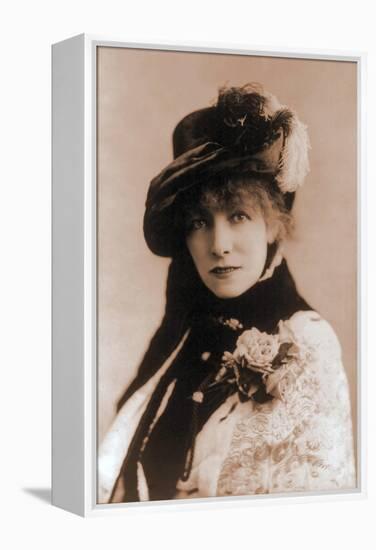 Sarah Bernhardt, French Actress, 1880-null-Framed Stretched Canvas