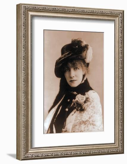 Sarah Bernhardt, French Actress, 1880--Framed Photo