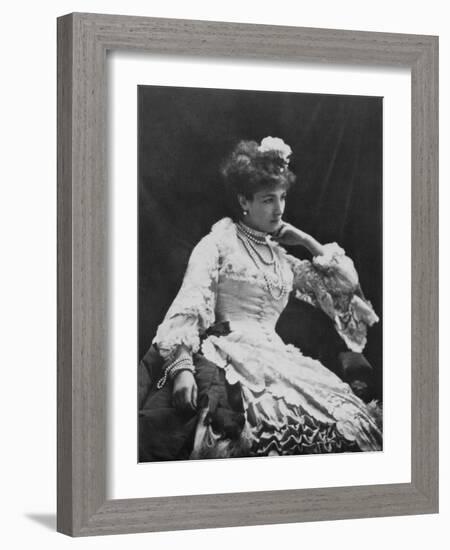 Sarah Bernhardt, French Actress, C1865-Felix Nadar-Framed Giclee Print