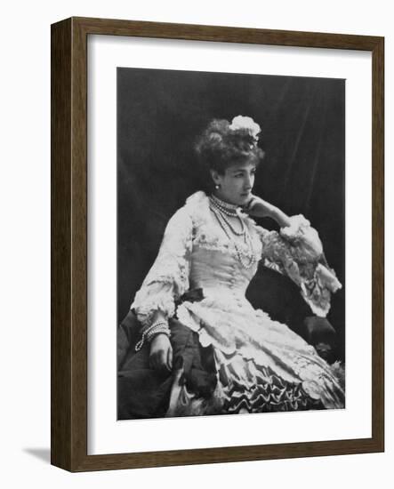 Sarah Bernhardt, French Actress, C1865-Felix Nadar-Framed Giclee Print