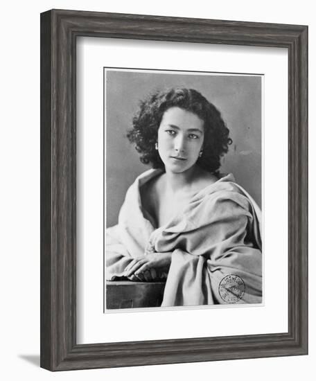 Sarah Bernhardt in Costume, circa 1860-Nadar-Framed Giclee Print