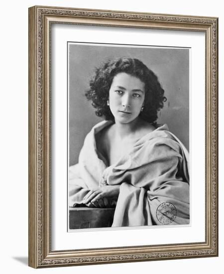 Sarah Bernhardt in Costume, circa 1860-Nadar-Framed Giclee Print