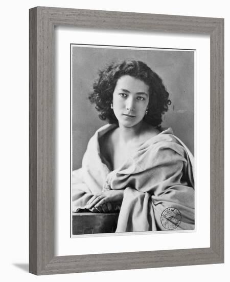 Sarah Bernhardt in Costume, circa 1860-Nadar-Framed Giclee Print