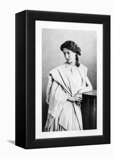 Sarah Bernhardt in the Role of Junie in "Britannicus" by Jean Racine circa 1860-Gaspard Felix Tournachon Nadar-Framed Premier Image Canvas