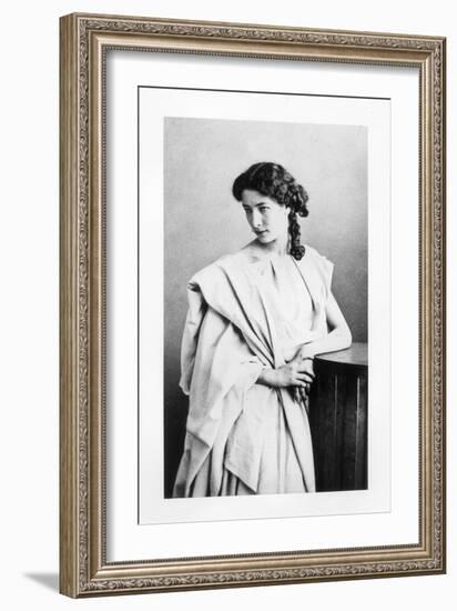 Sarah Bernhardt in the Role of Junie in "Britannicus" by Jean Racine circa 1860-Gaspard Felix Tournachon Nadar-Framed Giclee Print