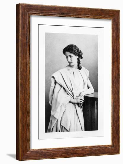 Sarah Bernhardt in the Role of Junie in "Britannicus" by Jean Racine circa 1860-Gaspard Felix Tournachon Nadar-Framed Giclee Print