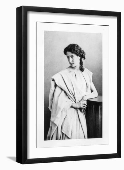 Sarah Bernhardt in the Role of Junie in "Britannicus" by Jean Racine circa 1860-Gaspard Felix Tournachon Nadar-Framed Giclee Print