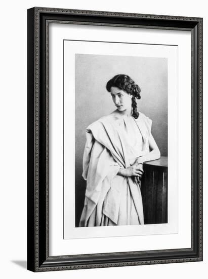 Sarah Bernhardt in the Role of Junie in "Britannicus" by Jean Racine circa 1860-Gaspard Felix Tournachon Nadar-Framed Giclee Print