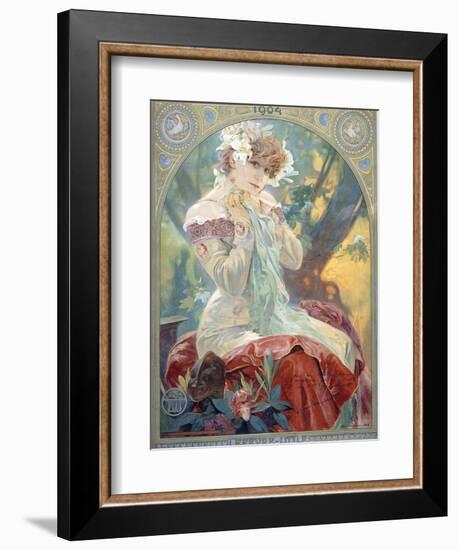 Sarah Bernhardt in the Role of Princess Lointaine, 1904-Alphonse Mucha-Framed Giclee Print