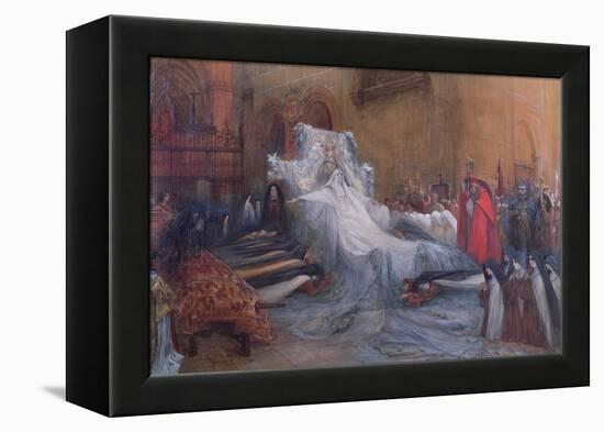 Sarah Bernhardt in the Title Role of Saint Teresa of Avila in the Play 'La Vierge d'Avila' by…-Georges Clairin-Framed Premier Image Canvas