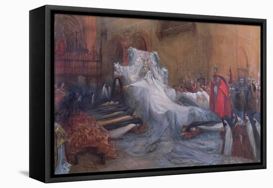 Sarah Bernhardt in the Title Role of Saint Teresa of Avila in the Play 'La Vierge d'Avila' by…-Georges Clairin-Framed Premier Image Canvas