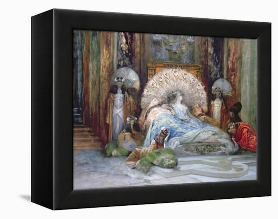 Sarah Bernhardt in Title Role of 'Theodora', by Victorien Sardou, produced in Paris in 1884, 1902-Georges Clairin-Framed Premier Image Canvas