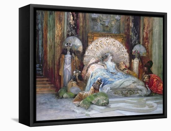 Sarah Bernhardt in Title Role of 'Theodora', by Victorien Sardou, produced in Paris in 1884, 1902-Georges Clairin-Framed Premier Image Canvas