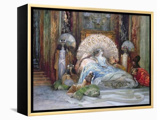 Sarah Bernhardt in Title Role of 'Theodora', by Victorien Sardou, produced in Paris in 1884, 1902-Georges Clairin-Framed Premier Image Canvas