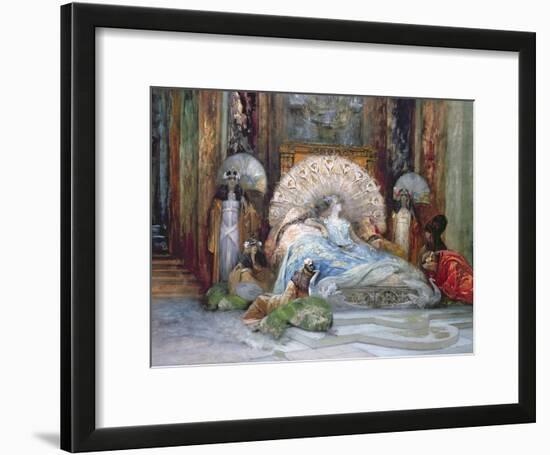 Sarah Bernhardt in Title Role of 'Theodora', by Victorien Sardou, produced in Paris in 1884, 1902-Georges Clairin-Framed Giclee Print