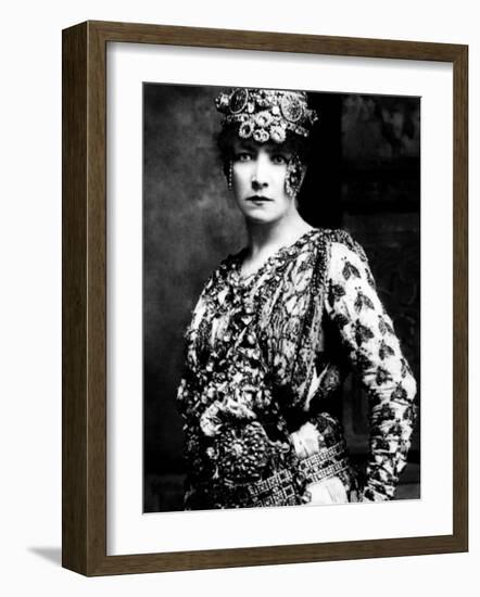 Sarah Bernhardt, Late 1800s-null-Framed Photo