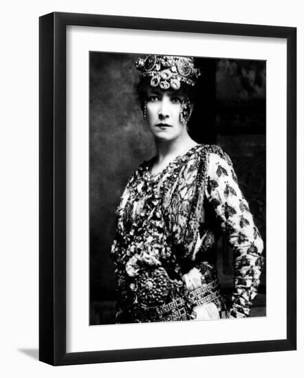 Sarah Bernhardt, Late 1800s-null-Framed Photo