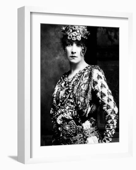 Sarah Bernhardt, Late 1800s-null-Framed Photo