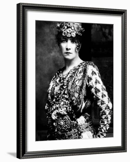 Sarah Bernhardt, Late 1800s-null-Framed Photo