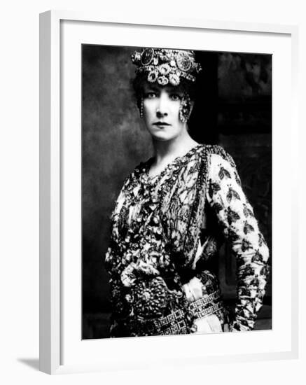 Sarah Bernhardt, Late 1800s--Framed Photo