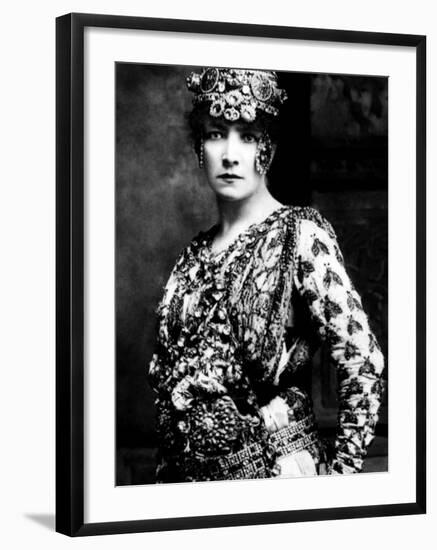 Sarah Bernhardt, Late 1800s-null-Framed Photo