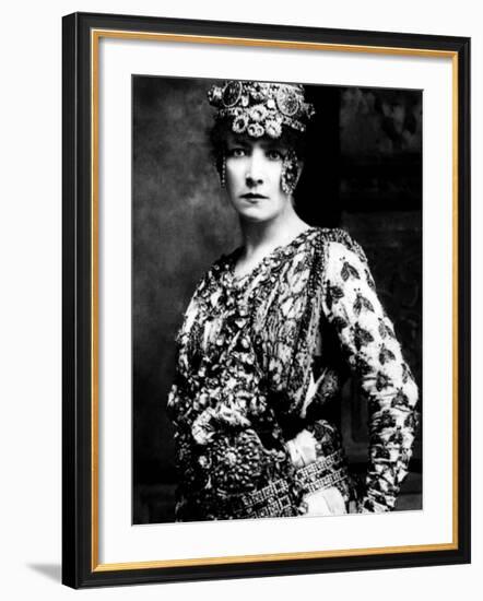 Sarah Bernhardt, Late 1800s-null-Framed Photo