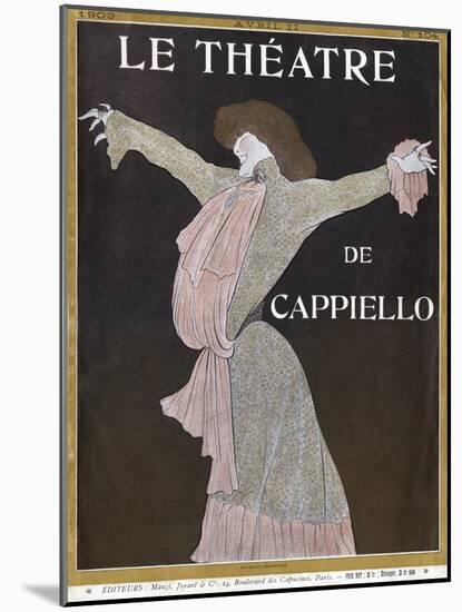 Sarah Bernhardt - portrait-Leonetto Cappiello-Mounted Giclee Print