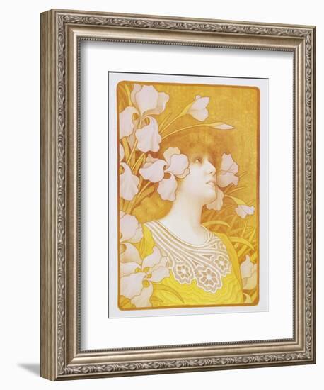 Sarah Bernhardt Poster-Paul Berthon-Framed Premium Photographic Print