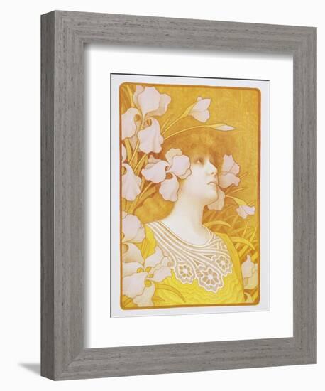 Sarah Bernhardt Poster-Paul Berthon-Framed Premium Photographic Print